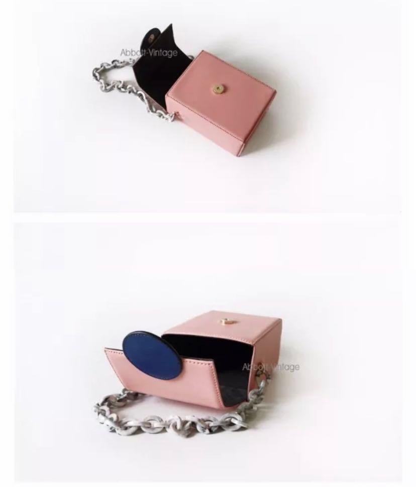 ABBOTT VINTAGE bag Pink x dark blue Women s Fashion Bags Wallets Cross body Bags on Carousell