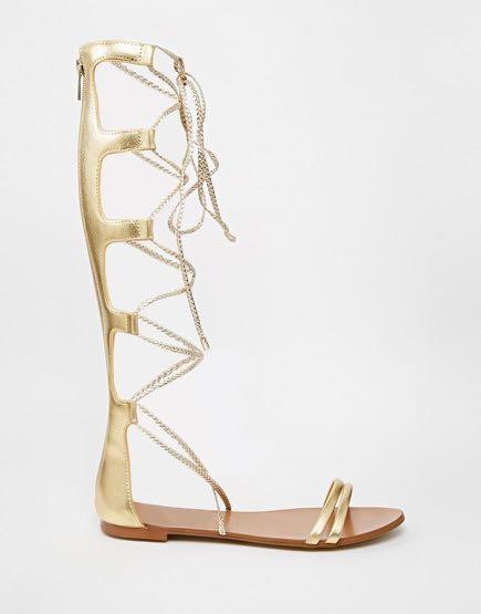 Aldo gladiator sandals knee high outlet