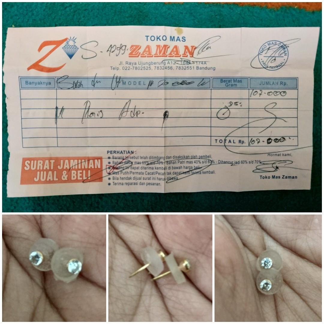 Anting Tusuk Ukuran Bayi Emas Asli Bayi Anak Baju Bayi Di Carousell