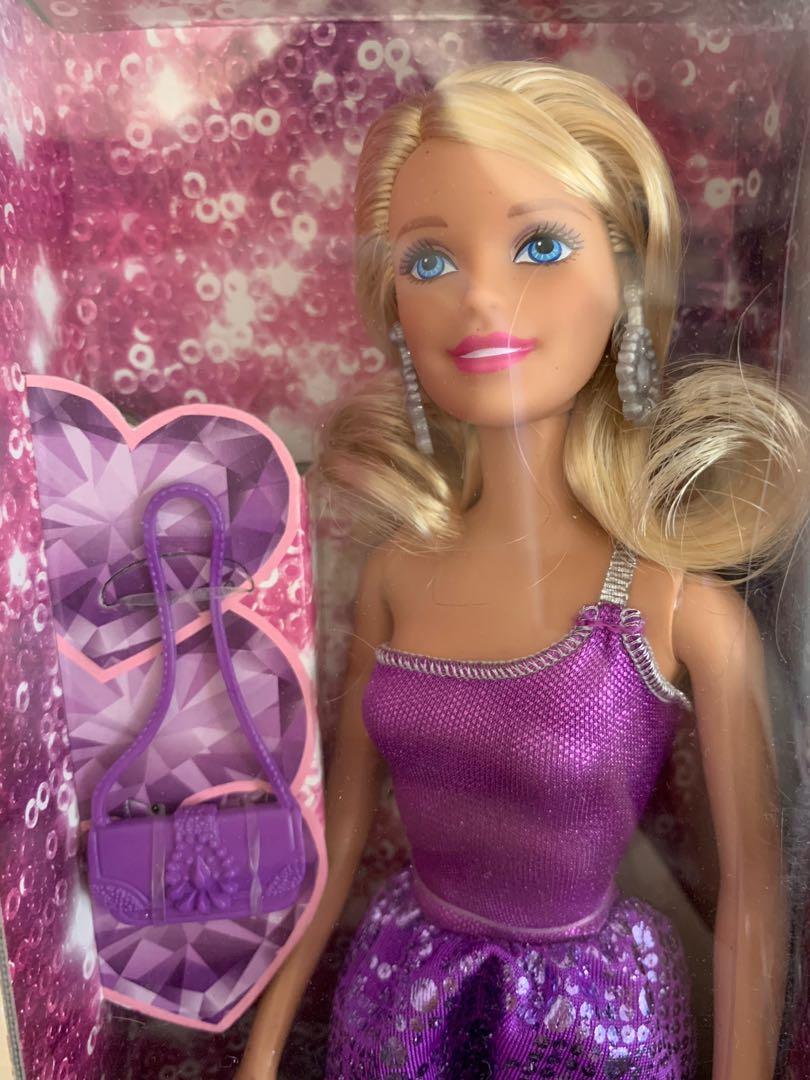 barbie glitz doll purple dress