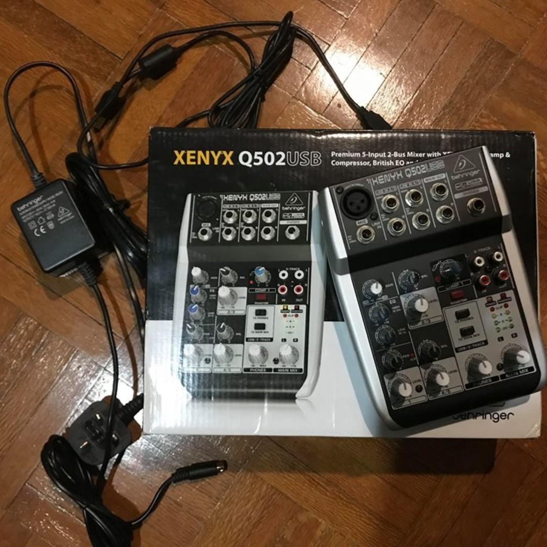 Behringer Xenyx Q502USB Mixer with USB, Audio, Portable Audio