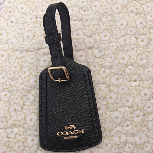 Coach top luggage tag