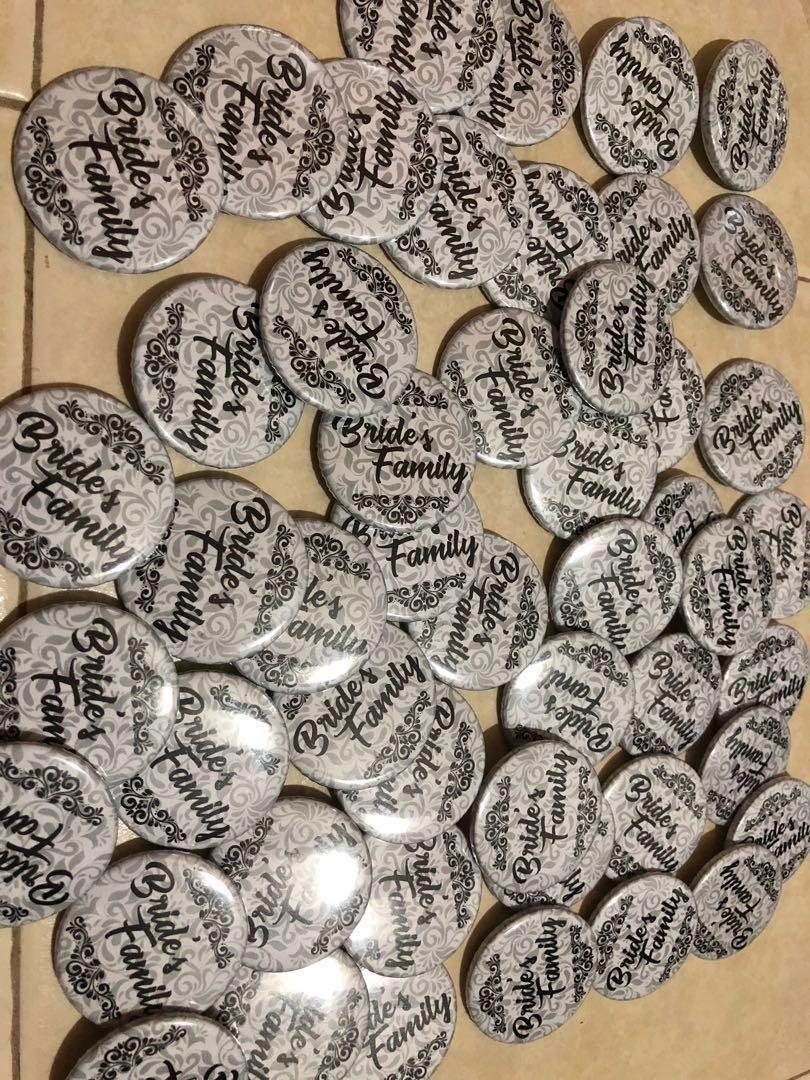 Bride’s Family badges, Hobbies & Toys, Stationery & Craft, Occasions ...