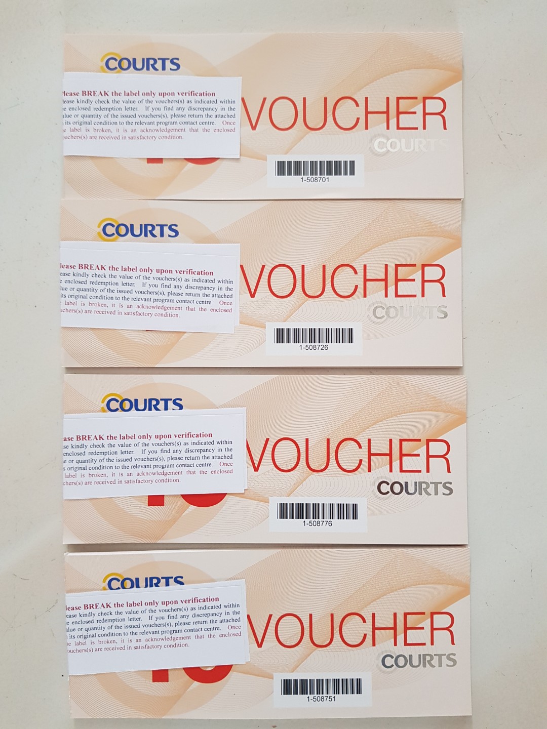 Courts Gift Voucher, Tickets & Vouchers, Vouchers on Carousell