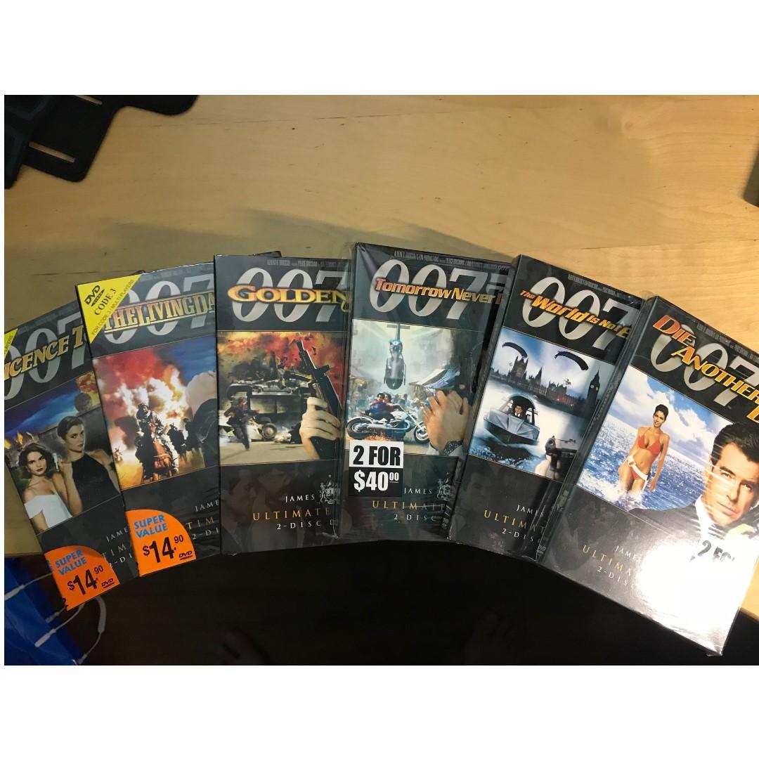 James Bond DVDs - 20 Complete Set of James Bond Movies starring Sean ...