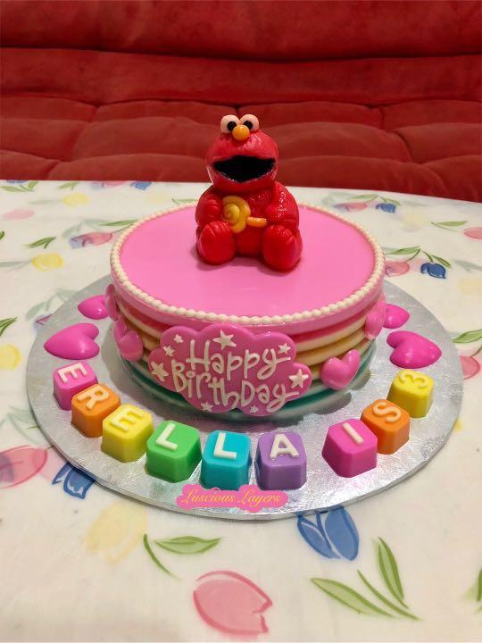 Elmo Jelly Cake Food Drinks Instant Food On Carousell