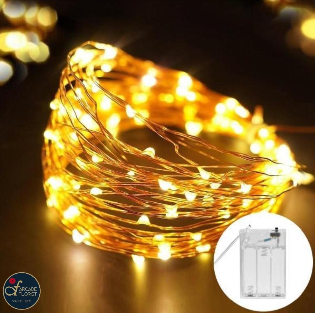 Flowers Decoration Copper Wire Led Lights Rose Flower Flowers Decoration Copper Wire Led