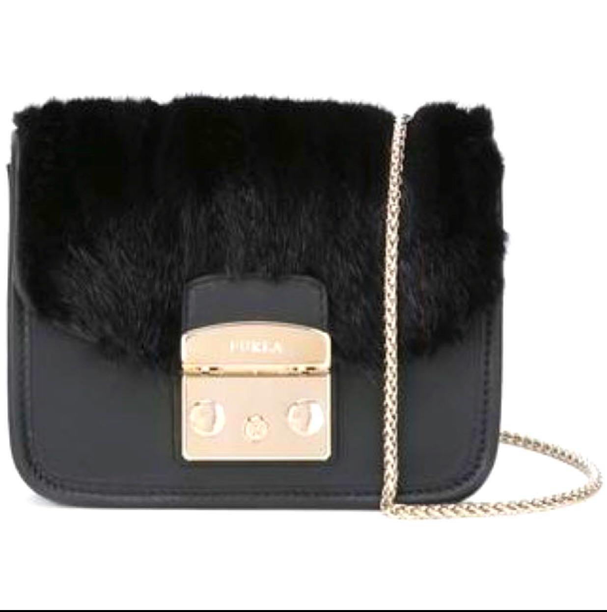 furla fur bag