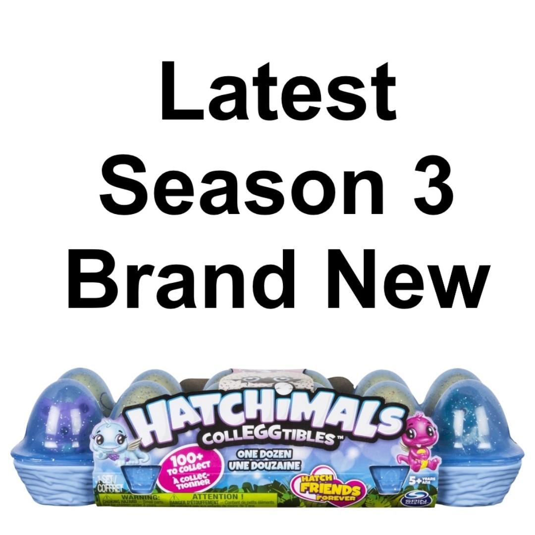 HATCHIMALS Season 3 Assorted Colleggtibles One Dozen Egg Carton
