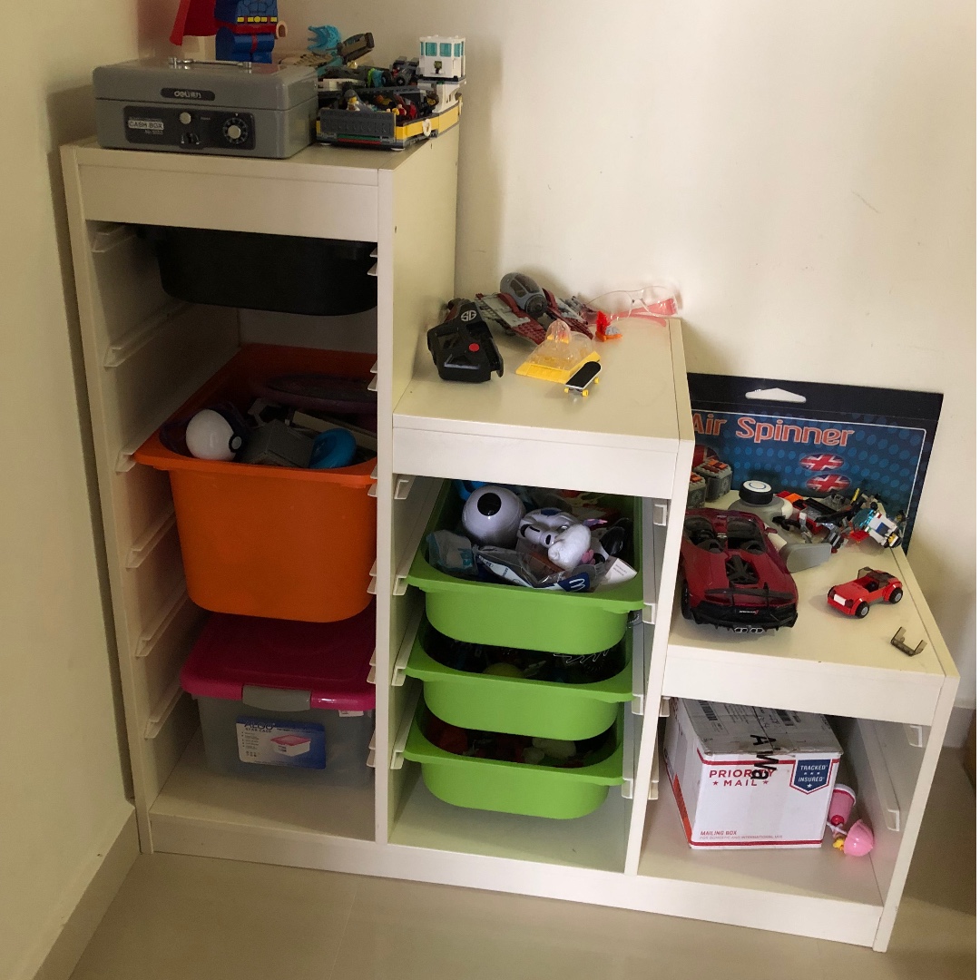 Ikea Open Shelves with Trays, Furniture & Home Living, Furniture