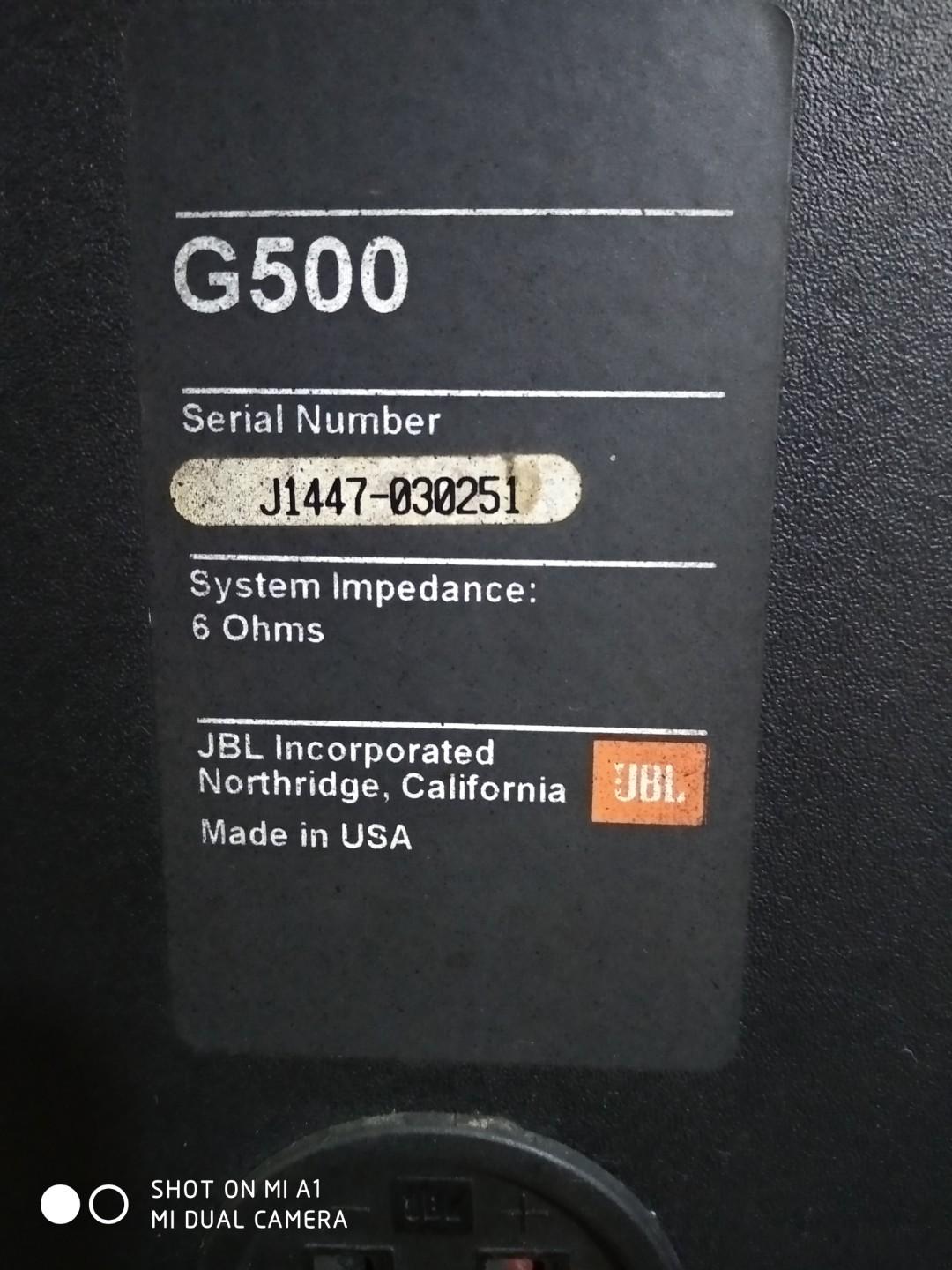 JBL G500 floorstand, Audio, Soundbars, Speakers & Amplifiers on Carousell