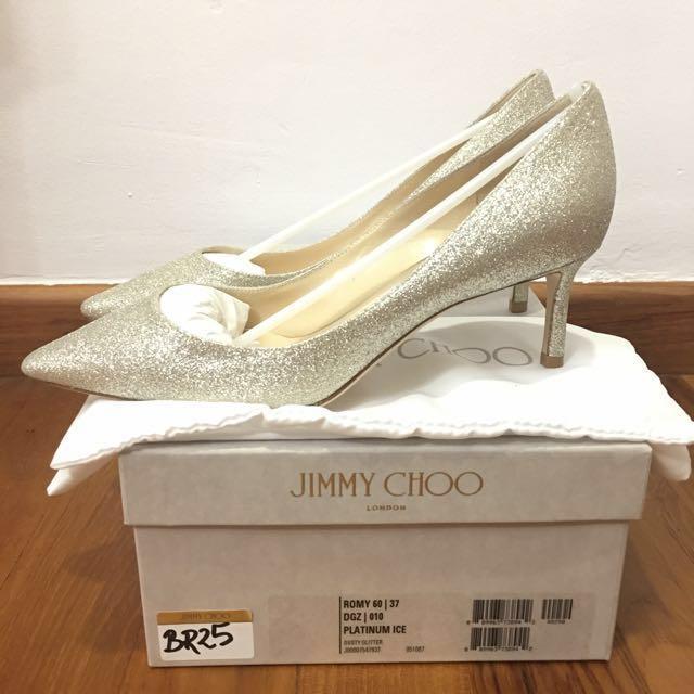 jimmy choo romy 60 platinum ice