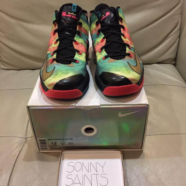 lebron 11 low multicolor