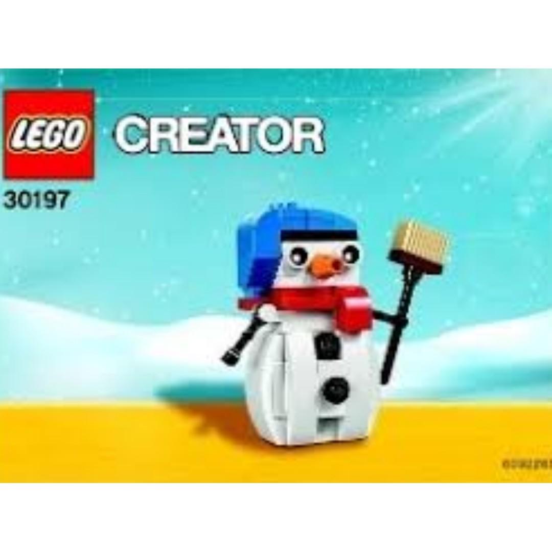 Lego Creator 系列Christmas Snowman 雪人30197 全新MISB, 玩具\u0026 遊戲類, 玩具- Carousell