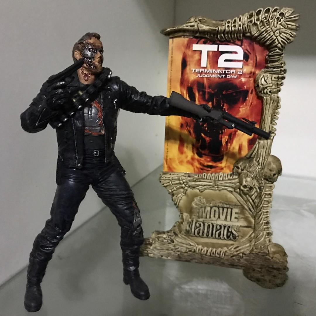 McFarlane Toys T-800 Terminator 2 Judgment Day Movie Maniacs Action Figure for sale online