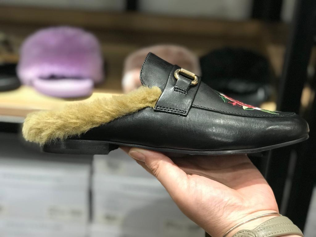NEW STEVE MADDEN fur mules a la mules GUCCI Princeton