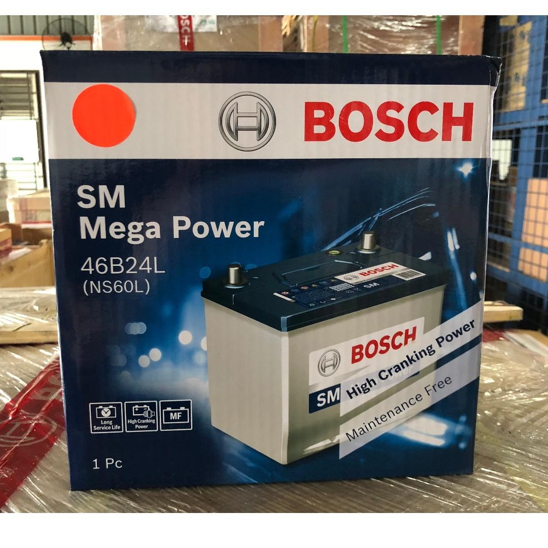 Ns60l Bosch Car Battery 46b24l Auto Accessories On Carousell
