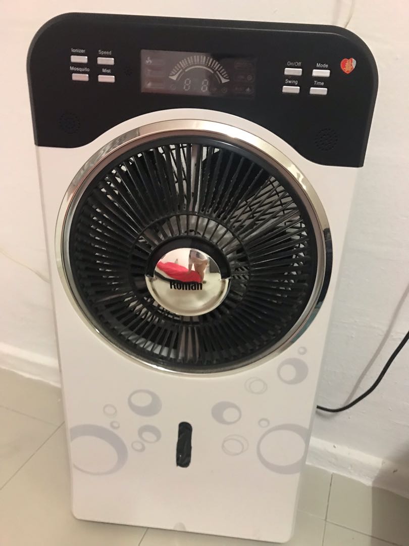 Roman Air Circulation Fan with Water Mist, TV & Home Appliances, Air