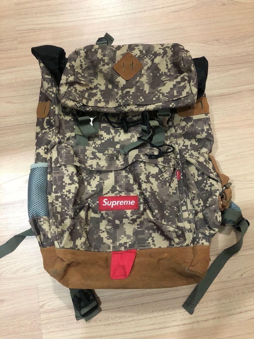 Supreme sales camo backpack