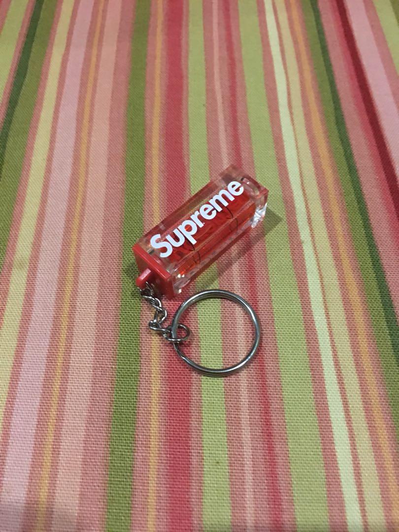 Supreme Level Keychain Red FW 18 Luxury Accessories on Carousell