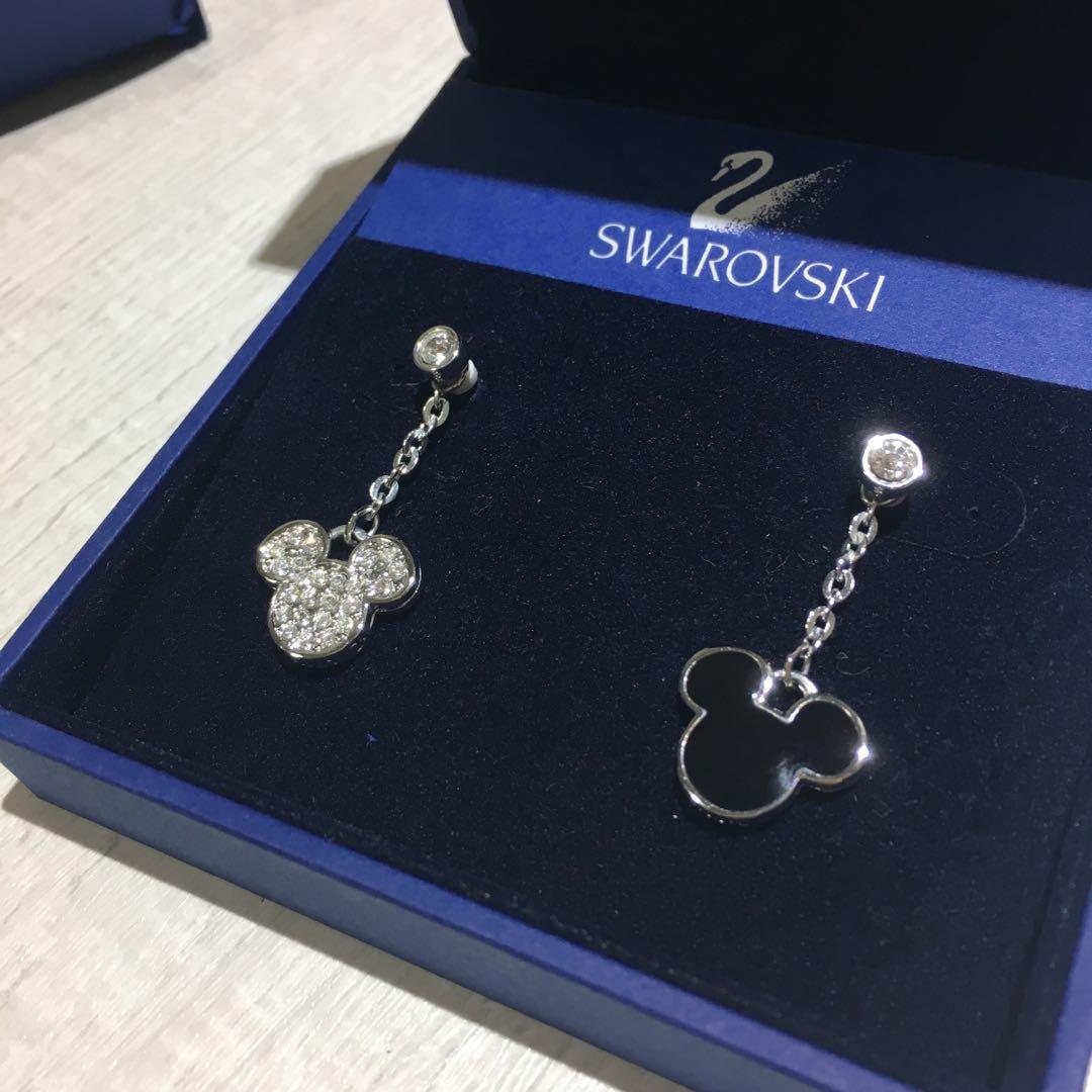 Swarovski top mickey earrings
