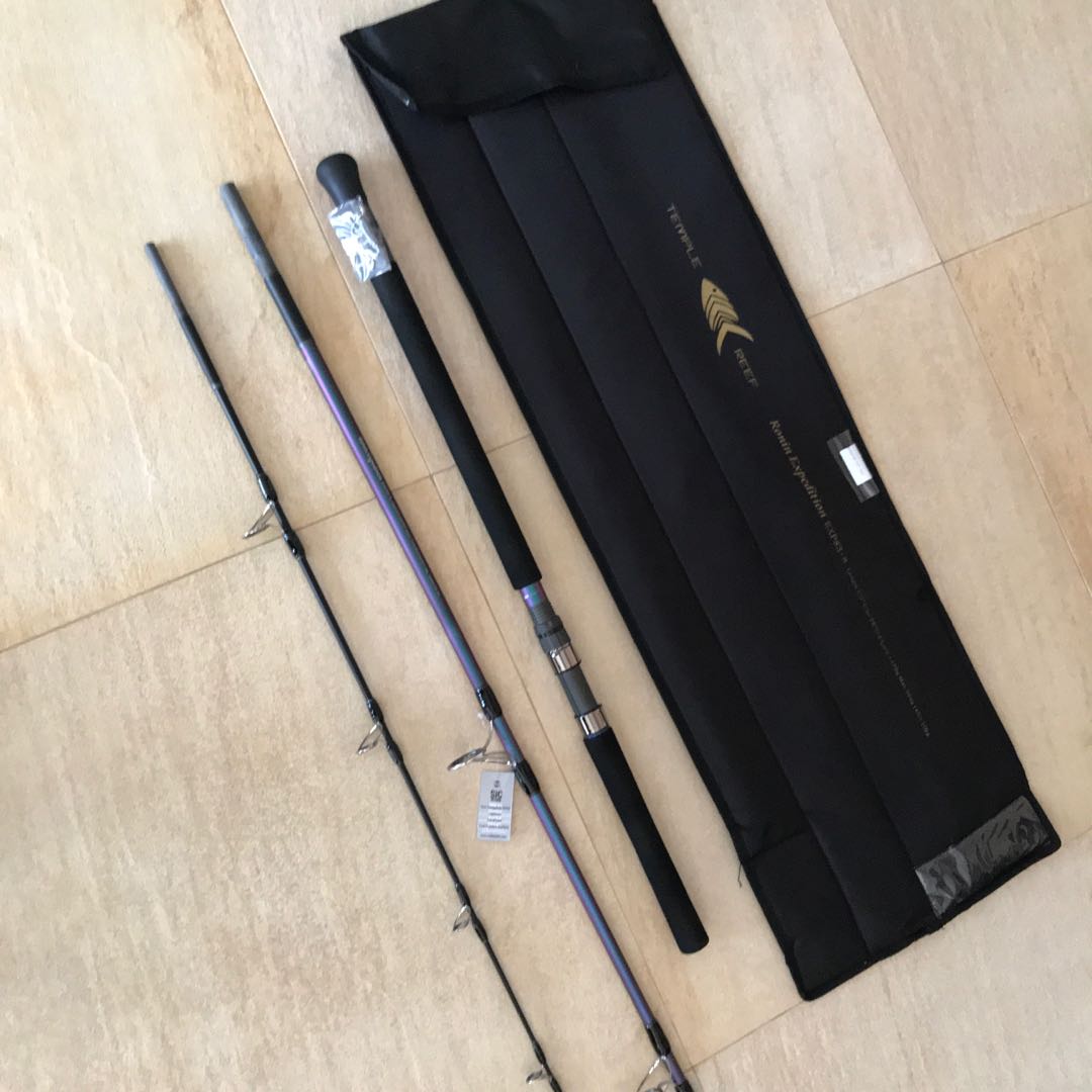 Temple reef Ronin 83-8 EXP 3 piece expedition rod. Brand new, Sports  Equipment, Sports & Games, Water Sports on Carousell