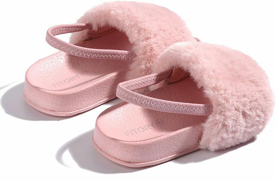 baby fur sandals