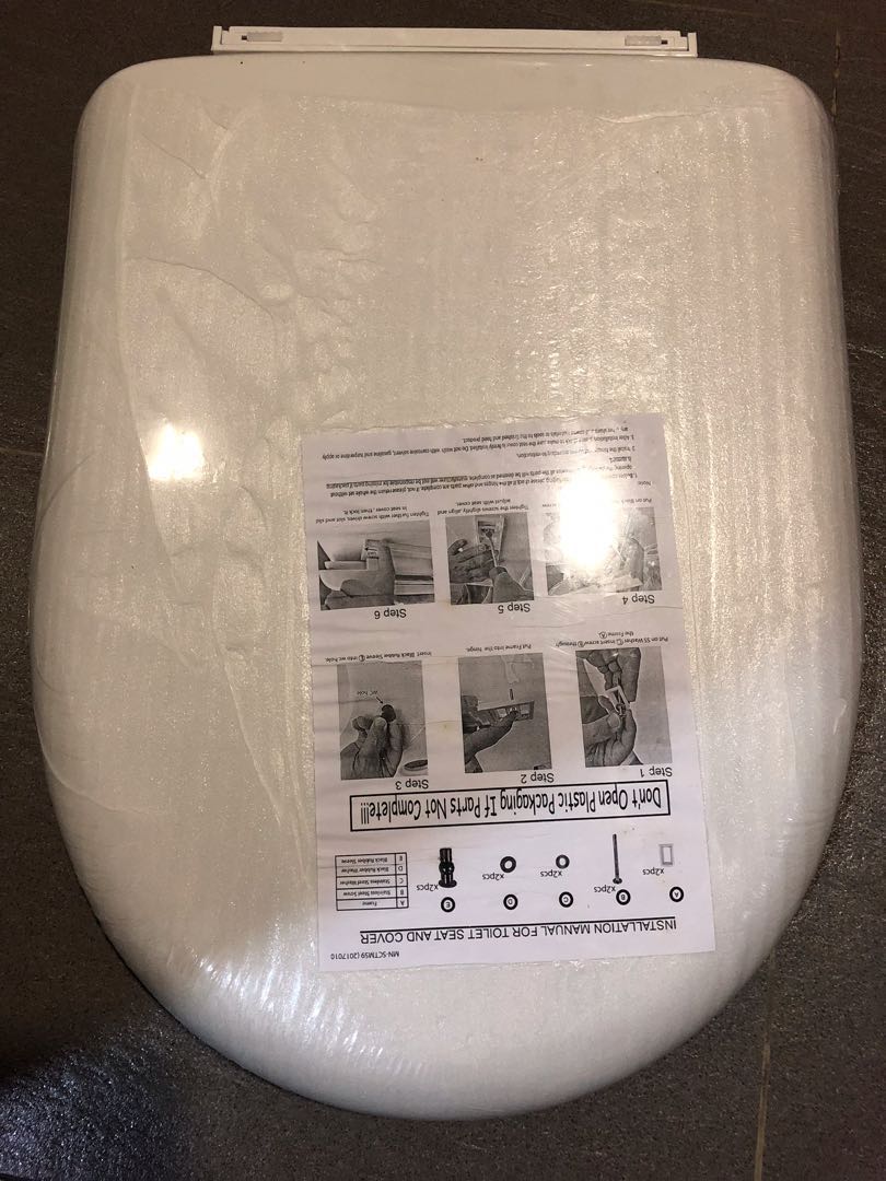 Toilet bowl cover, Furniture & Home Living, Bathroom & Kitchen Fixtures