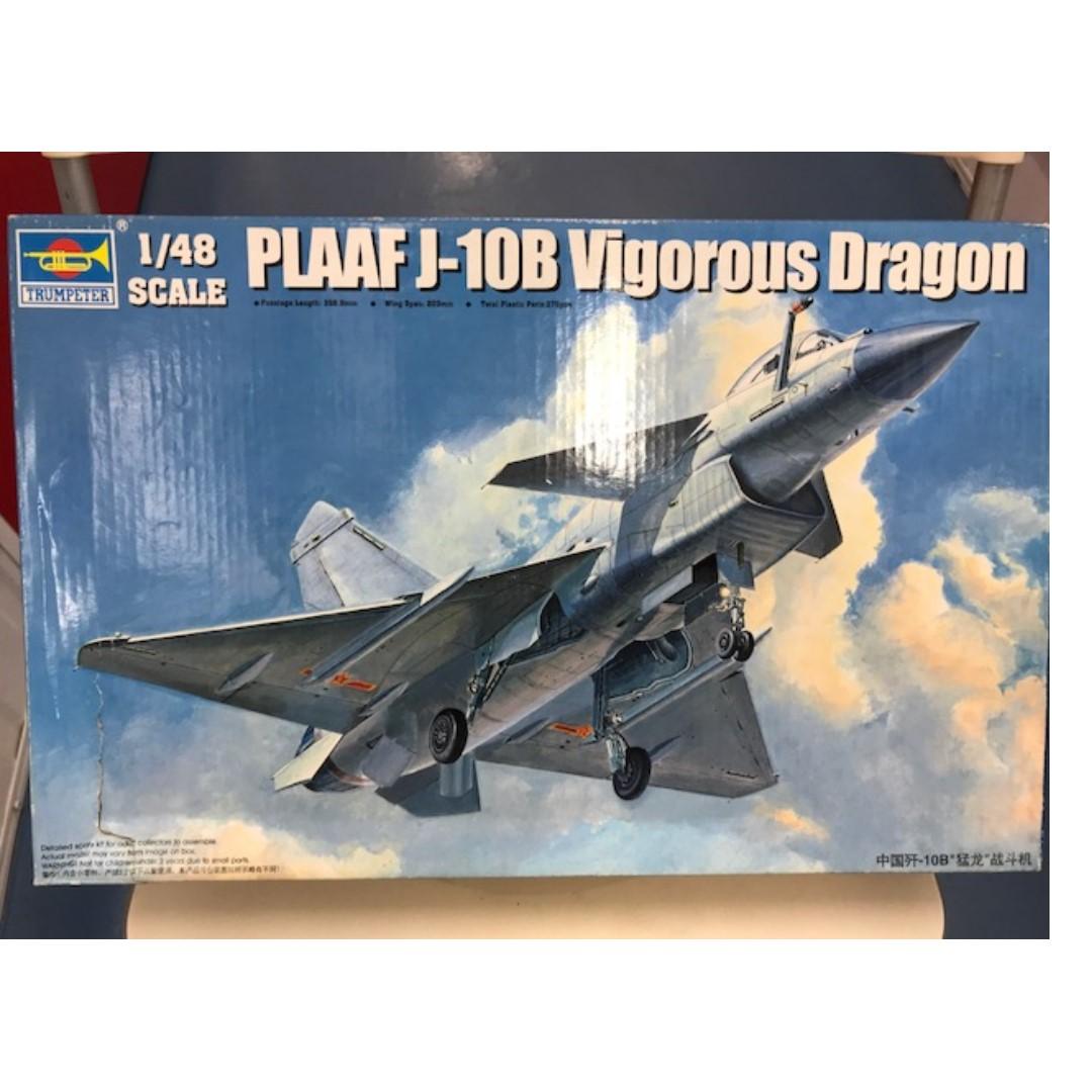 Trumpeter 1/48 02848 PLAAF J-10B Vigorous Dragon Plastic Model 