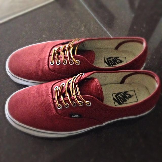 vans sneakers mens red