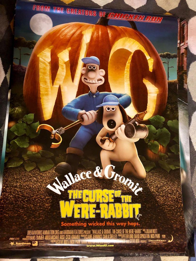 Wallace Gromit The Curse Of The Were Rabbit Design B Movie Poster Design Craft Art Prints On Carousell