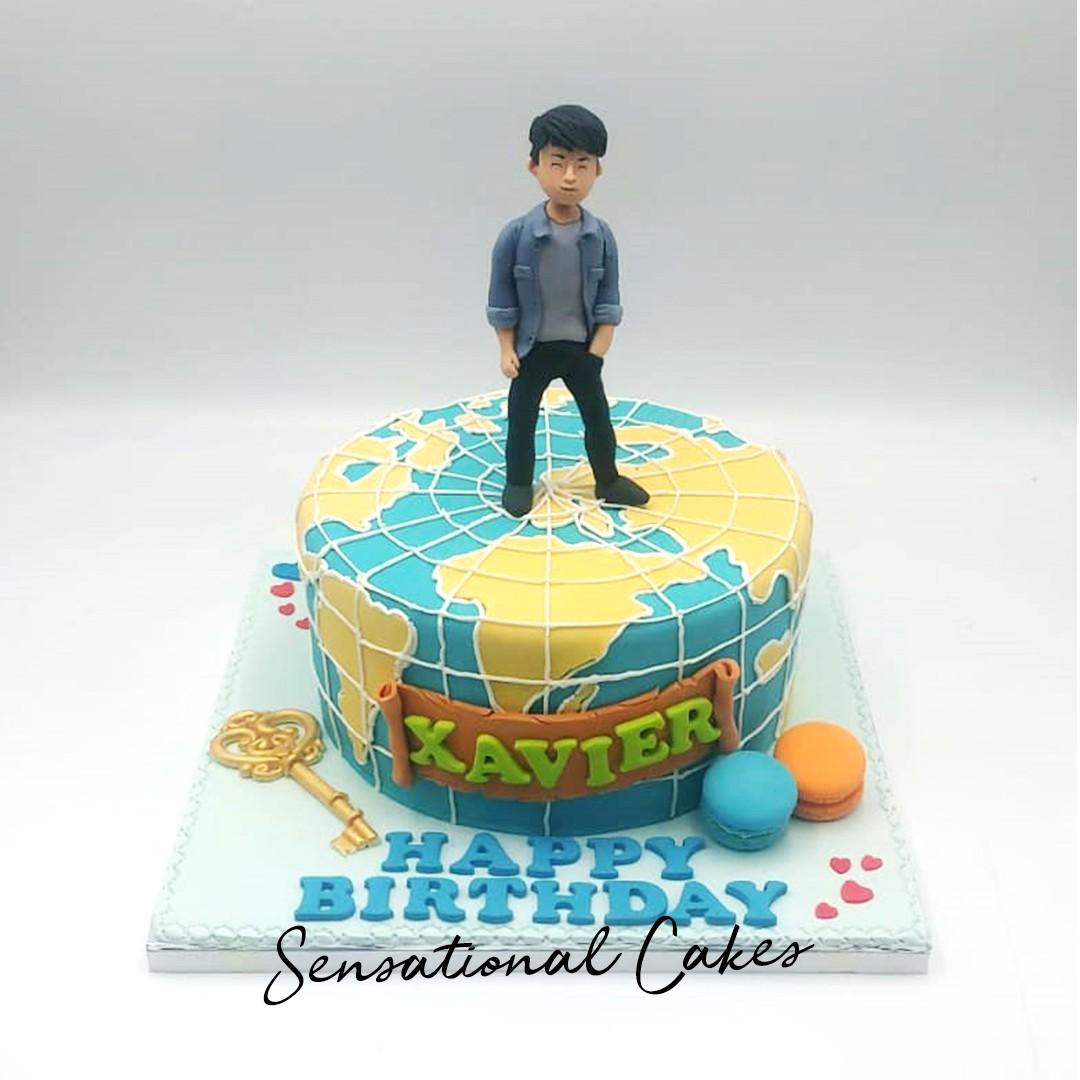 Man Conquer World Map Travel Boy S Theme 3d Cake Singaporecake Boycake Birthdaycake Herocake Charactercake Superherocakes Bestsugarcraftcake Dreamcake Cutemonstercake Cutecake Charactersugarcraftcake Food Drinks Baked Goods On Carousell