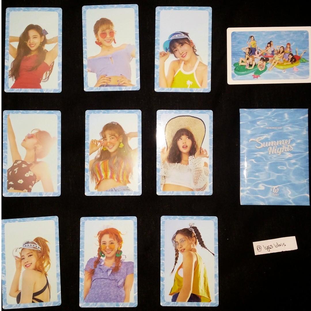Wts Twice Summer Nights Pre Order Benefit Photocard Set K Wave On Carousell
