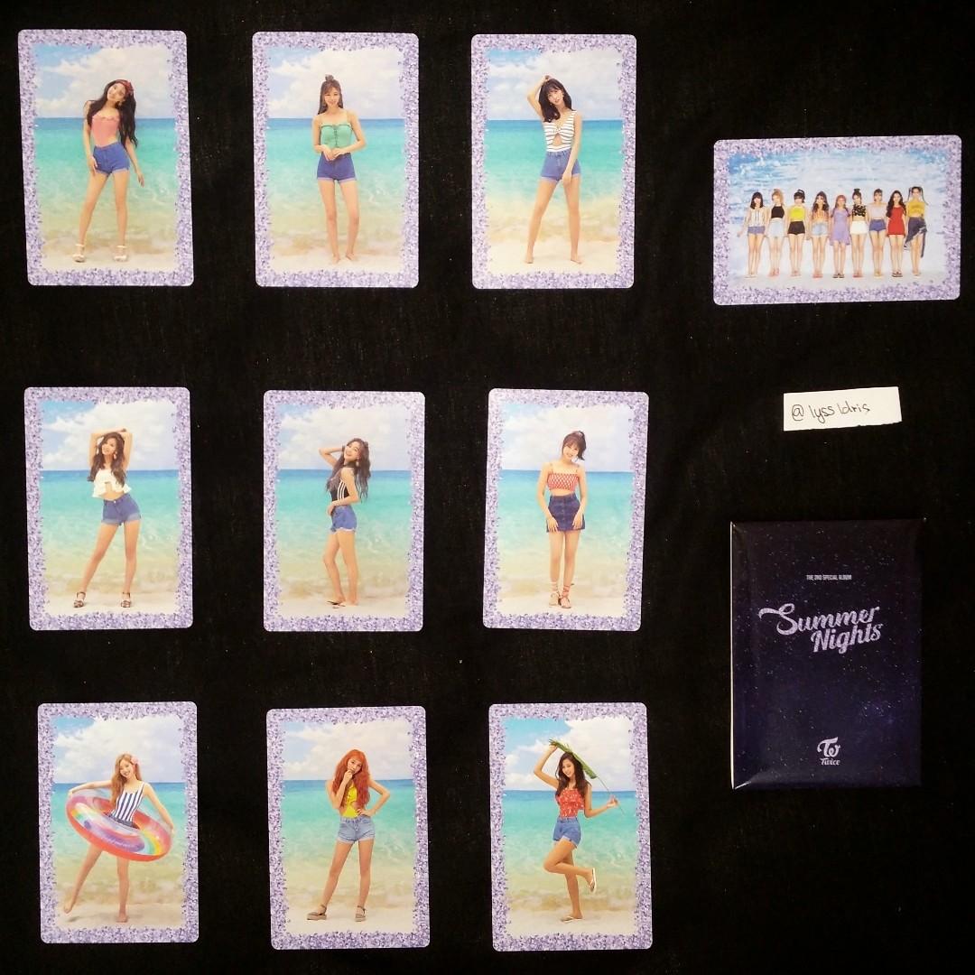 Wts Twice Summer Nights Pre Order Benefit Photocard Set Hobbies Toys Collectibles Memorabilia K Wave On Carousell