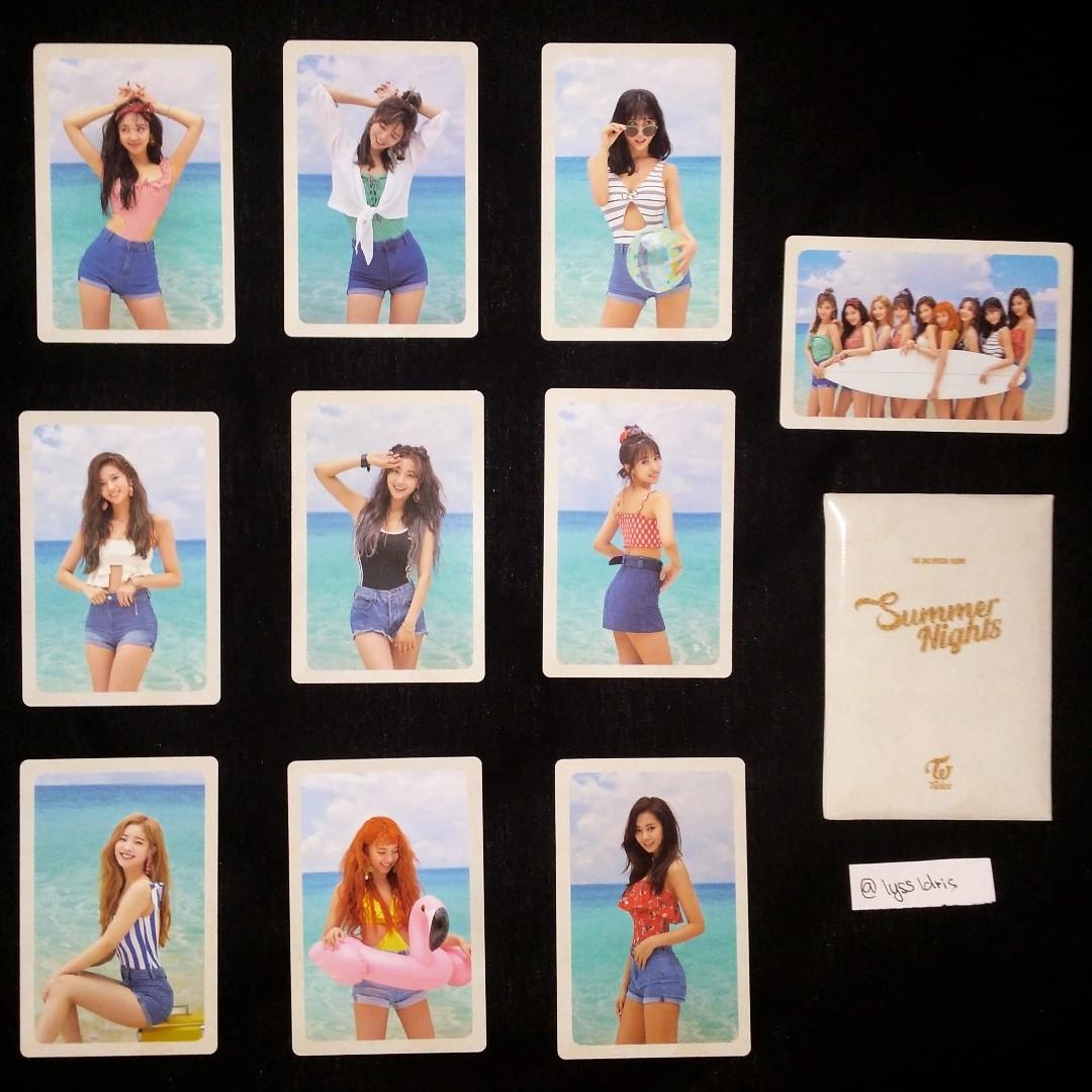 Wts Twice Summer Nights Pre Order Benefit Photocard Set Hobbies Toys Collectibles Memorabilia K Wave On Carousell