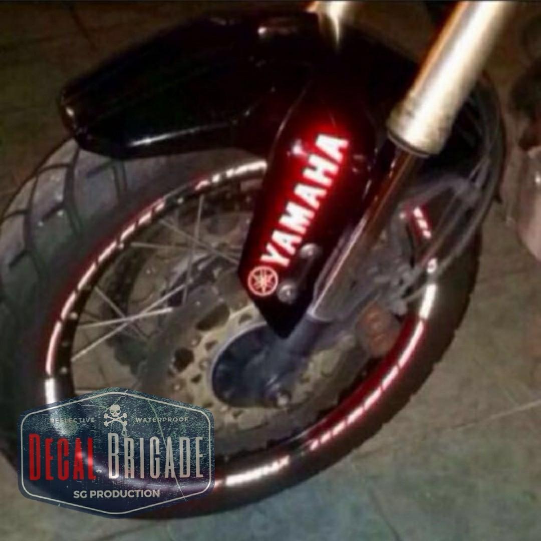 Yamaha Reflective Fork Decal Motorcycles Motorcycle Accessories On Carousell