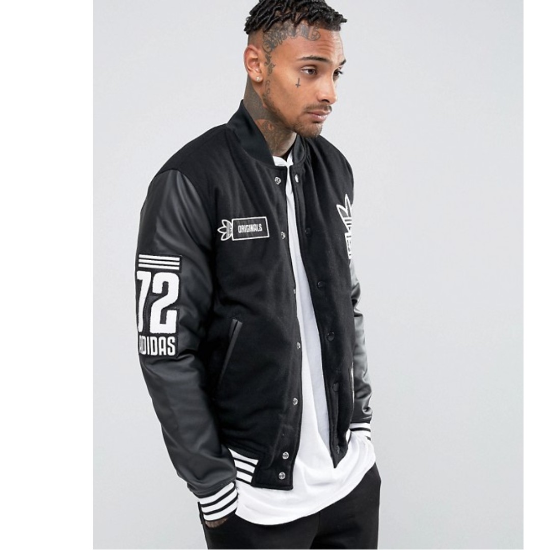 mens adidas letterman jacket