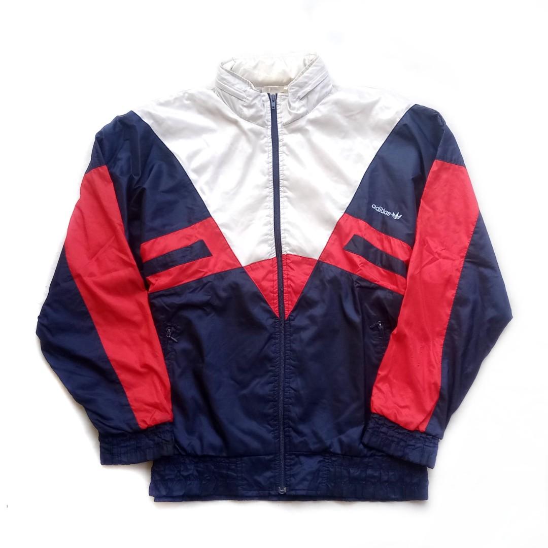 Adidas vintage jacket, Fesyen Pria 