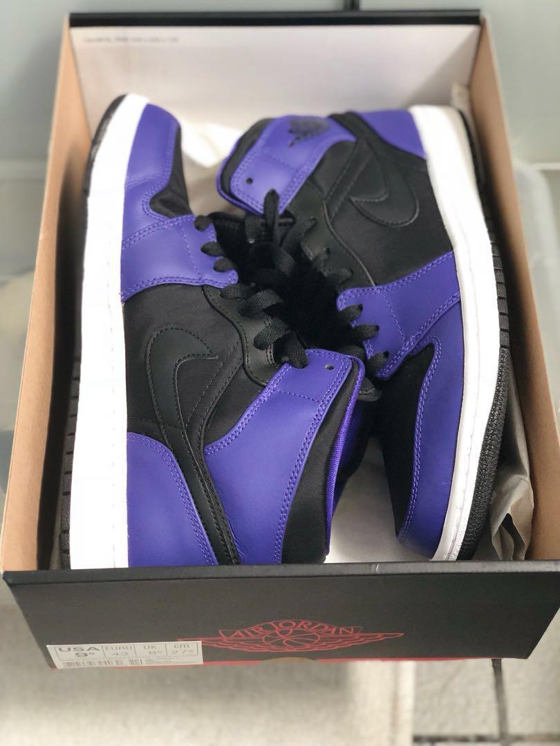 Air jordan 1 mid dark concord hot sale