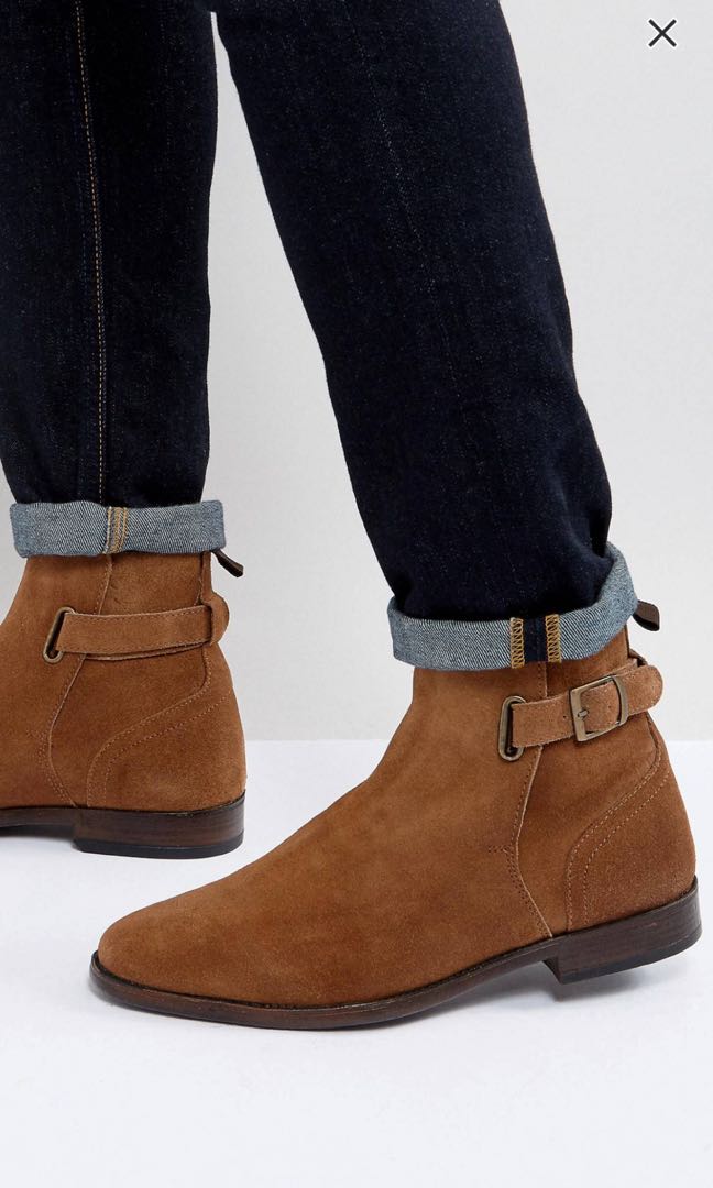 asos suede chelsea boots