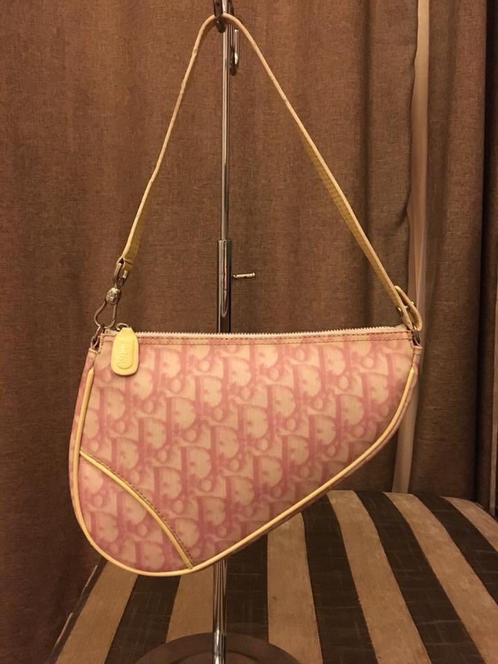 dior pink saddle bag