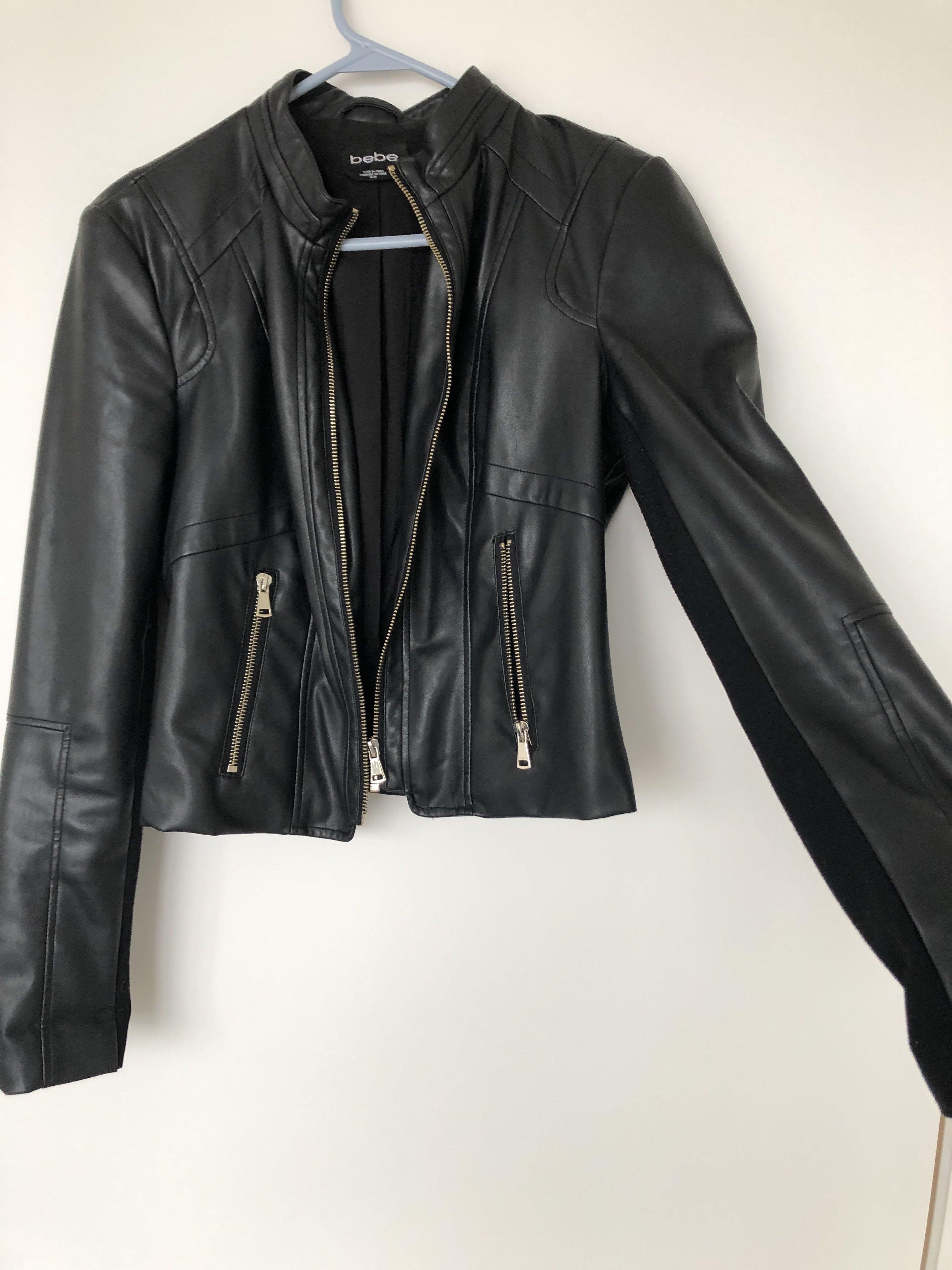 Bebe leather jacket nordstrom online