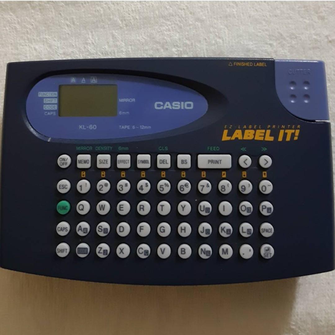 Casio Name Label Printer Cartridge Machine, Hobbies & Toys ...