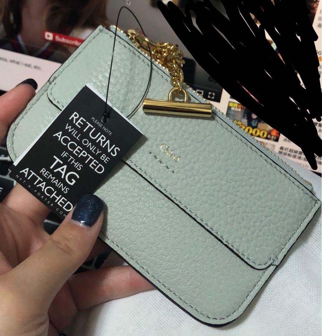 Chloe Drew textured leather cardholder