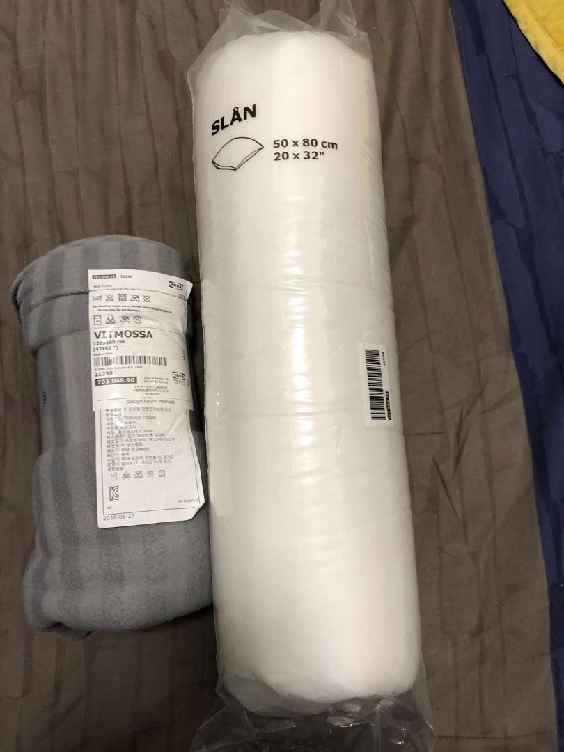 Combo IKEA Slan pillow 1 IKEA Vitrossa throw 1