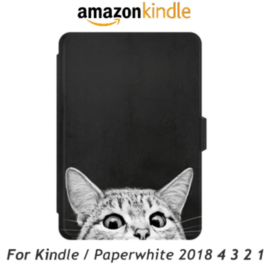 Cute Kitty Kindle Paperwhite 4 3 2 1 Case Cover Cat Kitten Mobile Phones Tablets Mobile Tablet Accessories Cases Sleeves On Carousell