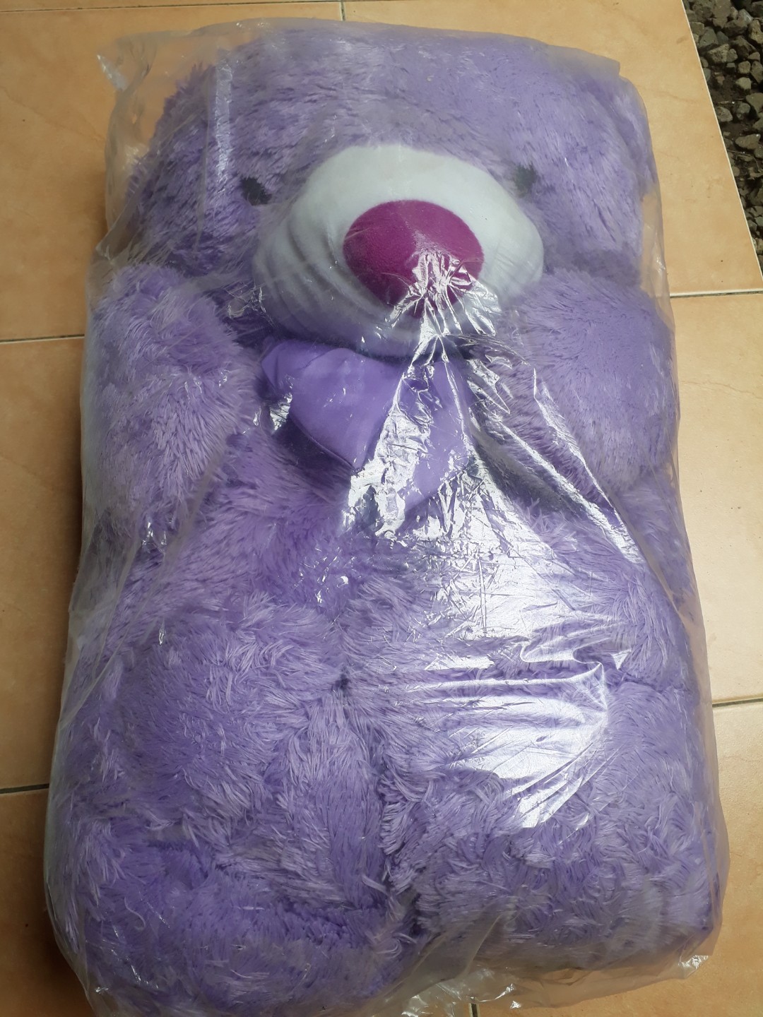 Dijual Boneka Teddy Bear Besar Warna Ungu Habis Loundry