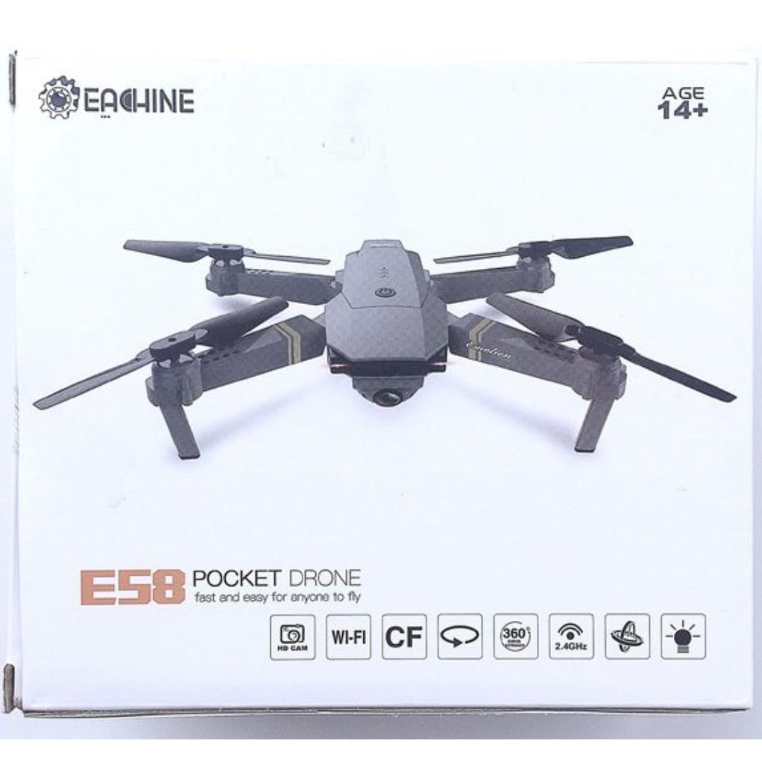 Eachine E58 WIFI FPV With 2MP Wide Angle Camera High Hold Mode Foldable RC Drone Quadcopter RTF Photography Drones on Carousell