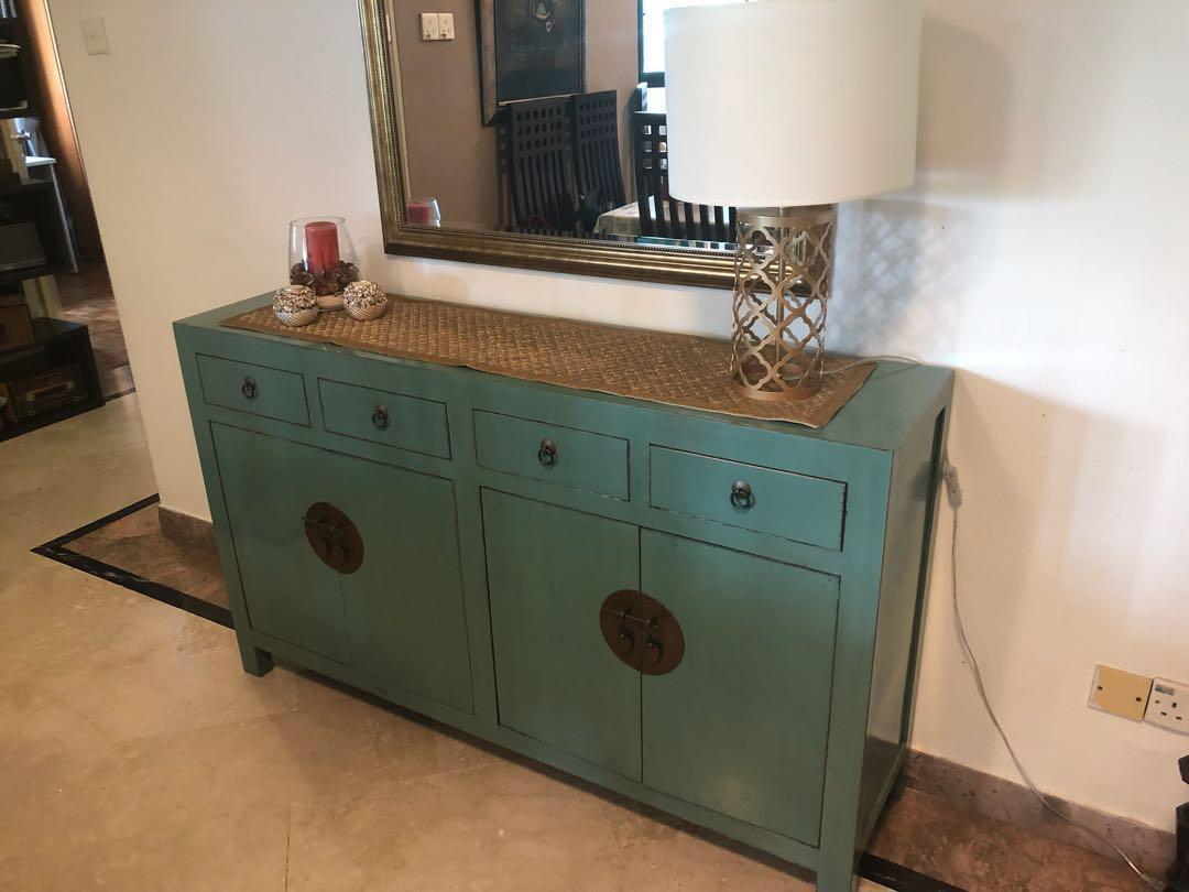 Turquoise deals buffet table