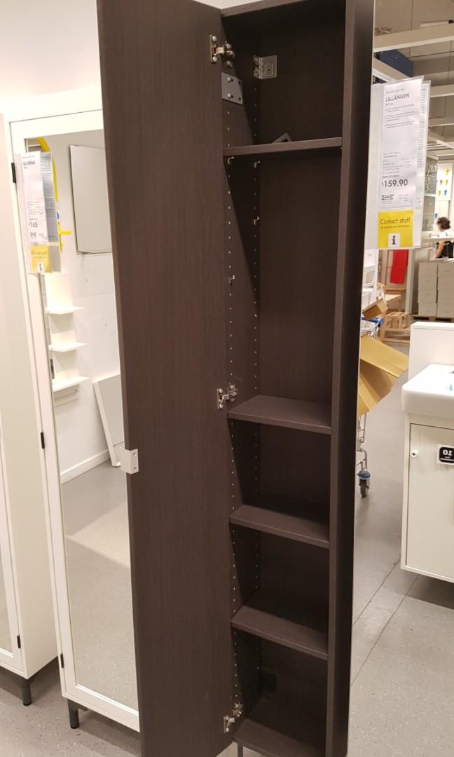 Ikea Lillangen High Cabinet With Mirror Door Furniture Shelves